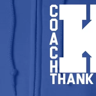 Coach K Thank You Full Zip Hoodie