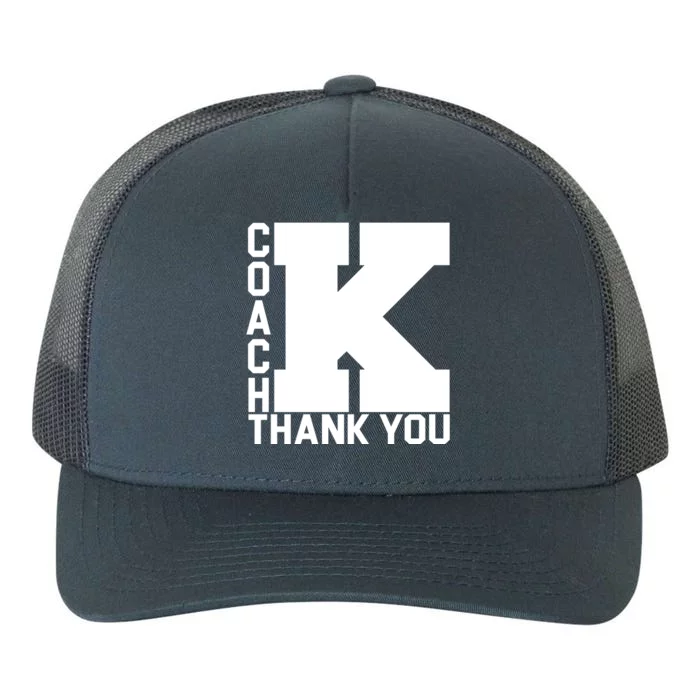 Coach K Thank You Yupoong Adult 5-Panel Trucker Hat