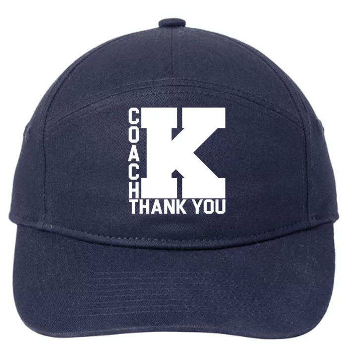 Coach K Thank You 7-Panel Snapback Hat