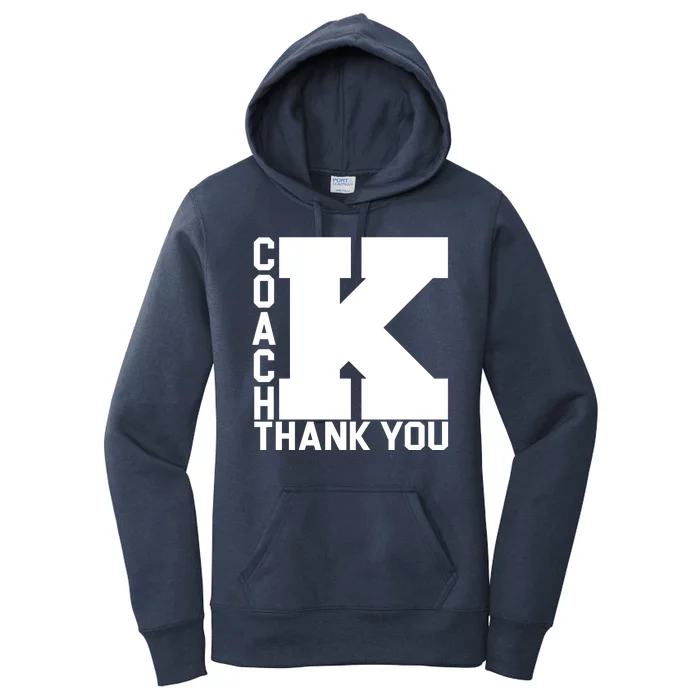 Coach K Thank You Women's Pullover Hoodie