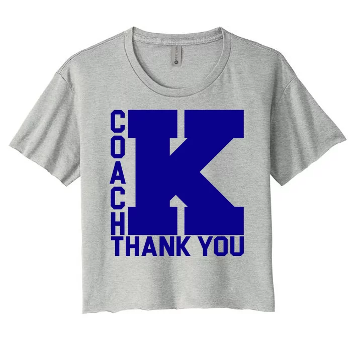 Coach K Thank You Women's Crop Top Tee