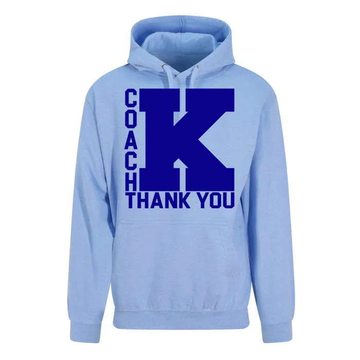 Coach K Thank You Unisex Surf Hoodie