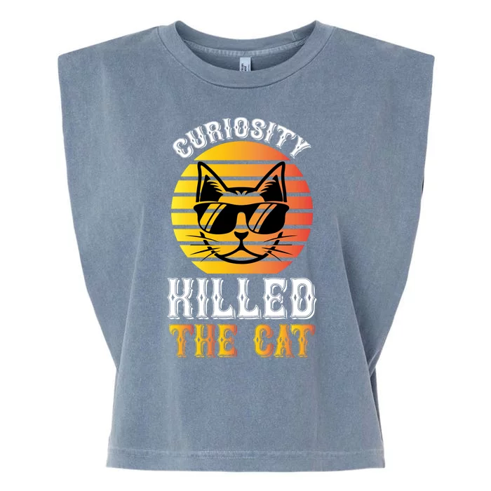 Curiosity Killed The Cat Garment-Dyed Women's Muscle Tee