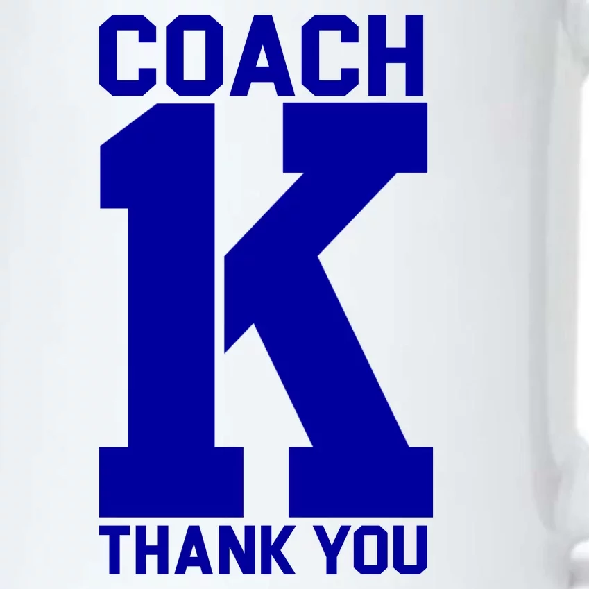 Coach K Thank You College Black Color Changing Mug