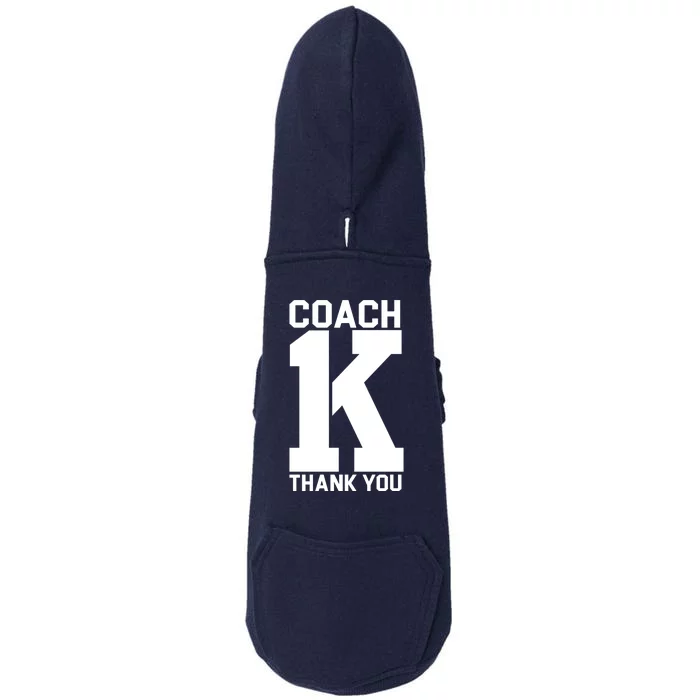 Coach K Thank You College Doggie 3-End Fleece Hoodie