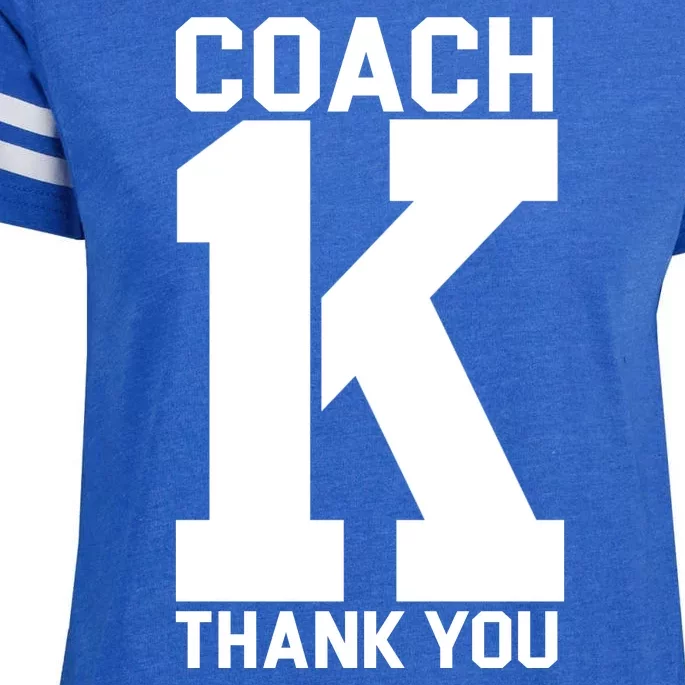 Coach K Thank You College Enza Ladies Jersey Football T-Shirt