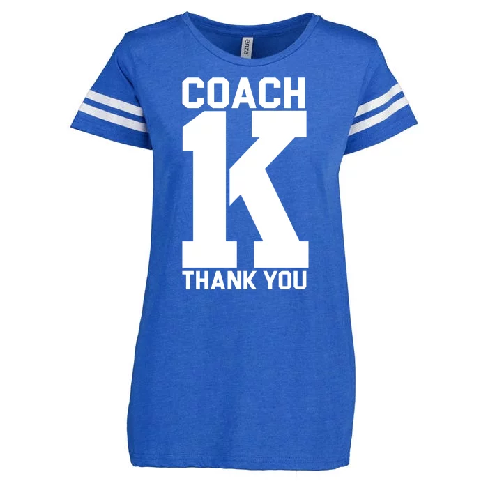 Coach K Thank You College Enza Ladies Jersey Football T-Shirt