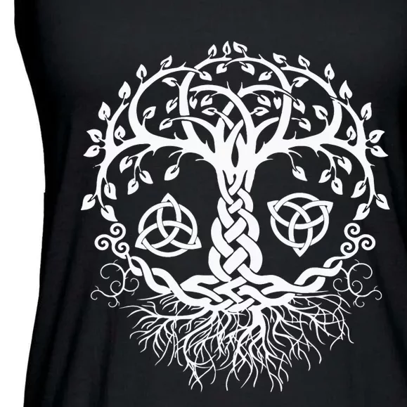 CELTIC KNOT TREE OF LIFE TREE OF LIFE VIKING Ladies Essential Flowy Tank