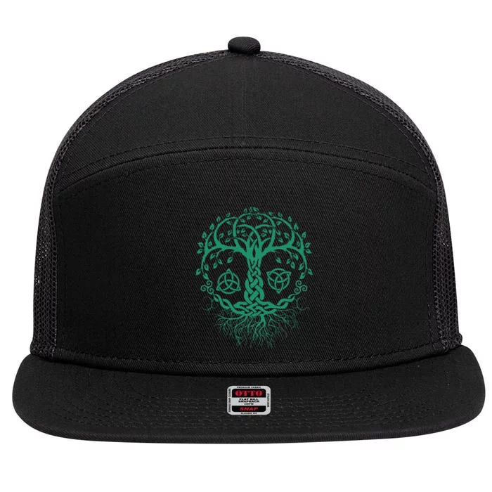 Celtic Knot Tree Of Life  Tree Of Life Viking 7 Panel Mesh Trucker Snapback Hat