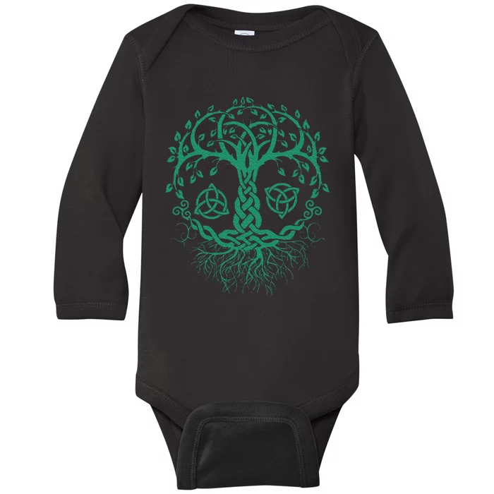 Celtic Knot Tree Of Life  Tree Of Life Viking Baby Long Sleeve Bodysuit