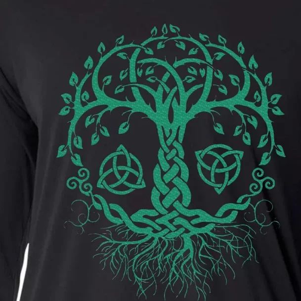 Celtic Knot Tree Of Life  Tree Of Life Viking Cooling Performance Long Sleeve Crew