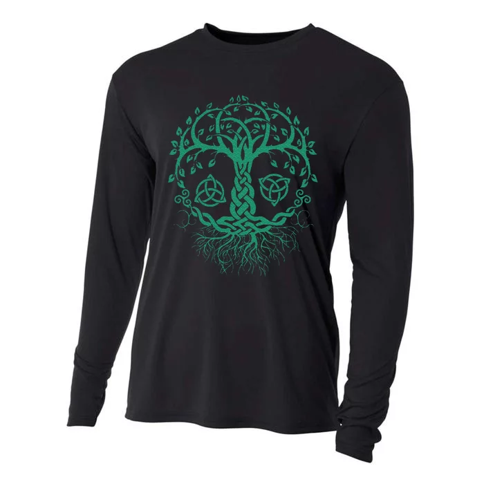 Celtic Knot Tree Of Life  Tree Of Life Viking Cooling Performance Long Sleeve Crew