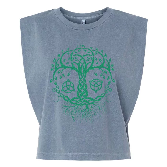 Celtic Knot Tree Of Life  Tree Of Life Viking Garment-Dyed Women's Muscle Tee