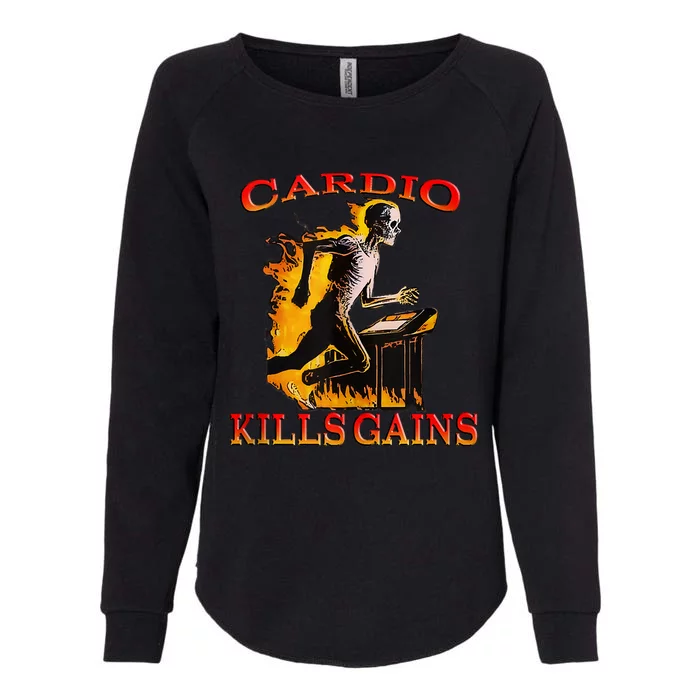 Cardio Kills The Gains Tank Top Womens California Wash Sweatshirt