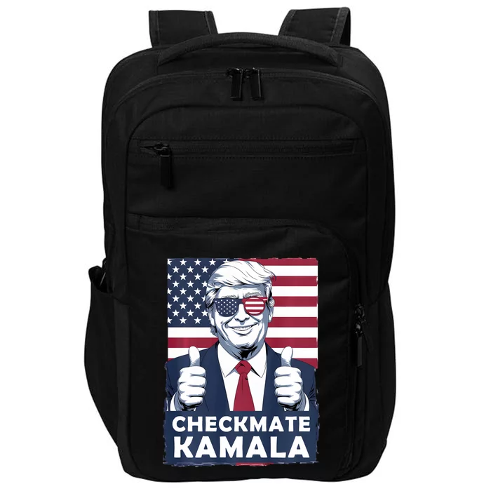 Checkmate Kamala Trump President 2024 Funny Trump 2024 Impact Tech Backpack