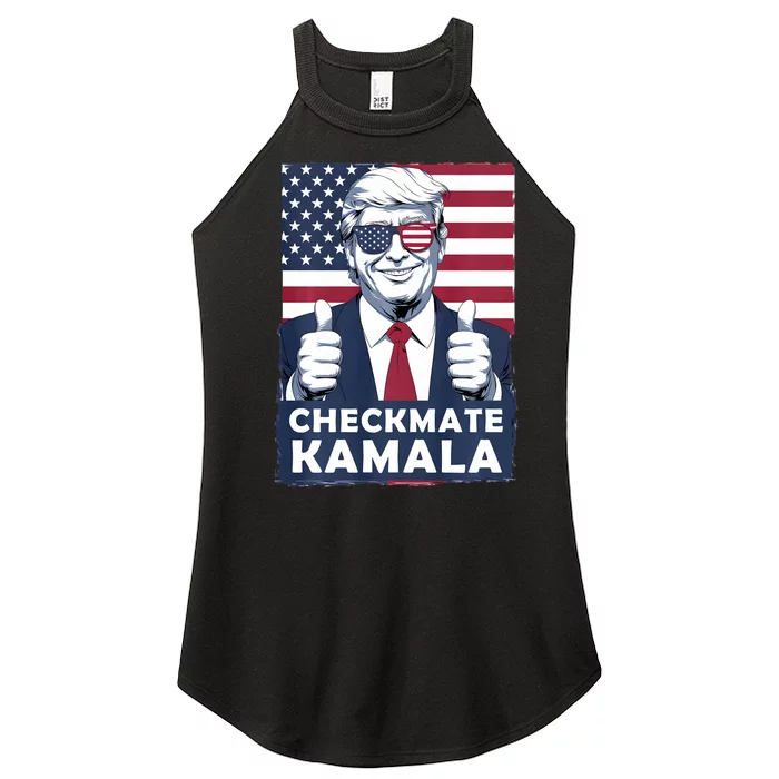 Checkmate Kamala Trump President 2024 Funny Trump 2024 Women’s Perfect Tri Rocker Tank