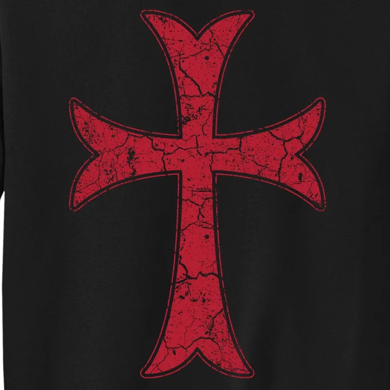 Crusader Knights Templer Cross Tall Sweatshirt