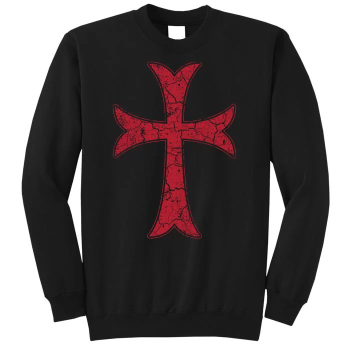 Crusader Knights Templer Cross Tall Sweatshirt