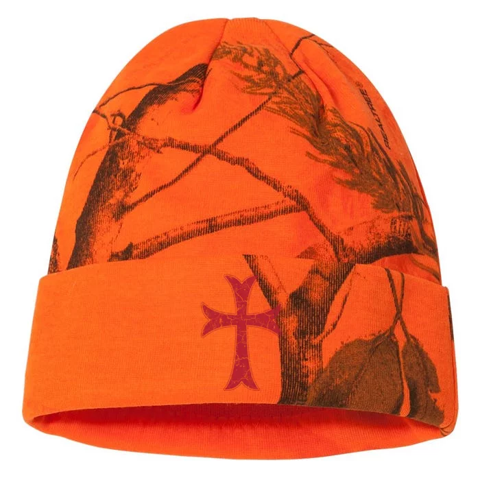 Crusader Knights Templer Cross Kati - 12in Camo Beanie