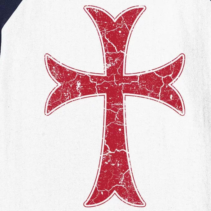 Crusader Knights Templer Cross Baseball Sleeve Shirt