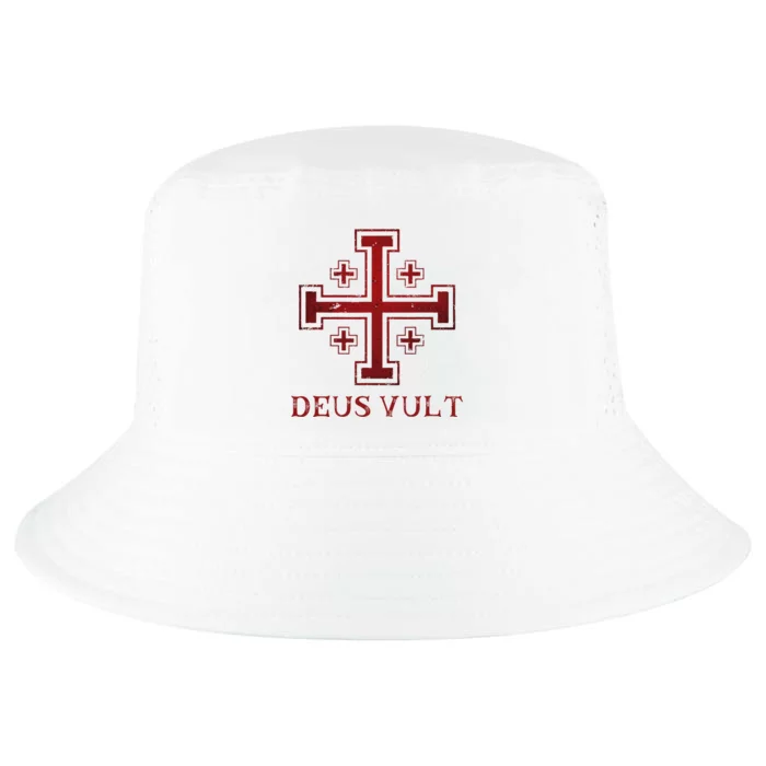 Catholic Knight Templar Crusader Cross Cool Comfort Performance Bucket Hat