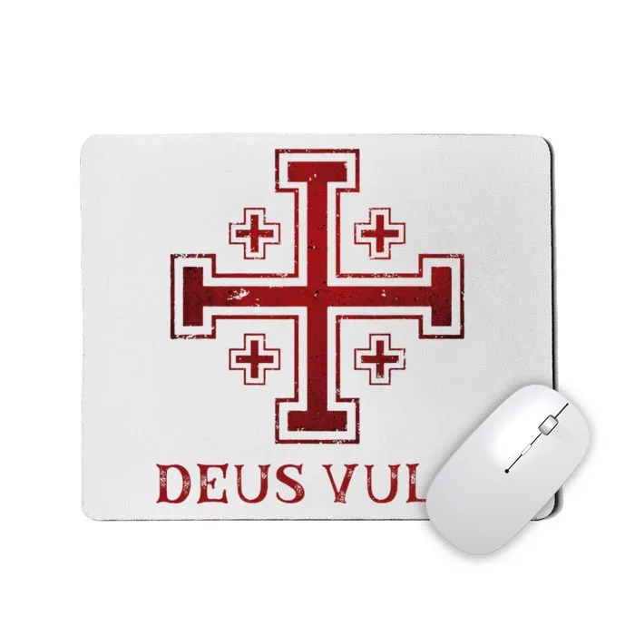 Catholic Knight Templar Crusader Cross Mousepad