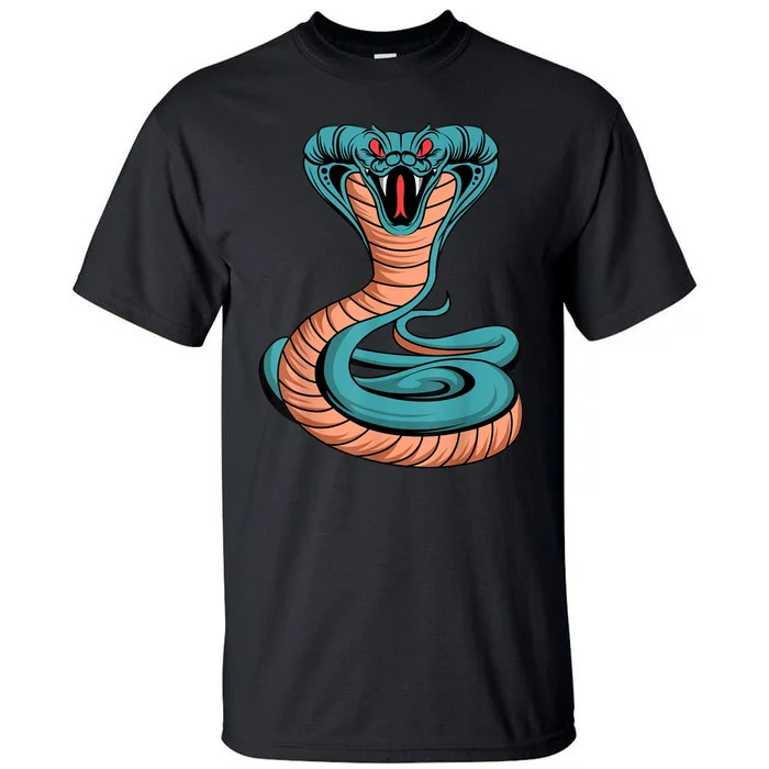 Cobra King Venomous Snake Poisonous Reptile Lover Tall T-Shirt