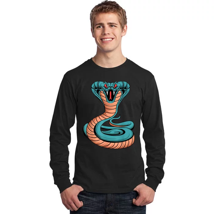 Cobra King Venomous Snake Poisonous Reptile Lover Tall Long Sleeve T-Shirt