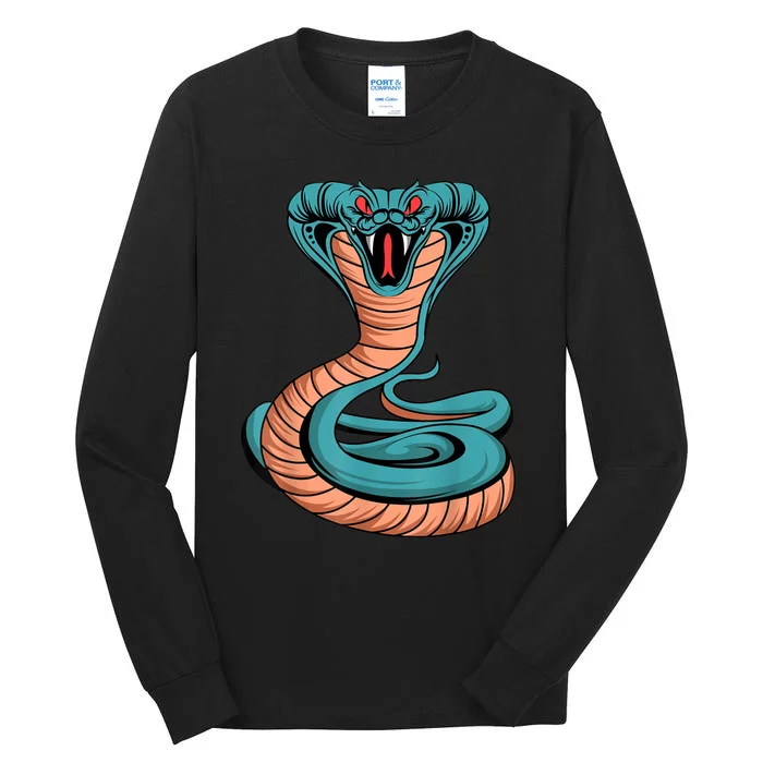 Cobra King Venomous Snake Poisonous Reptile Lover Tall Long Sleeve T-Shirt