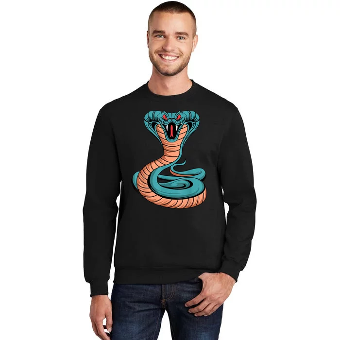 Cobra King Venomous Snake Poisonous Reptile Lover Tall Sweatshirt