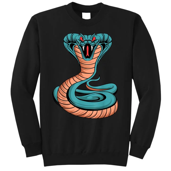 Cobra King Venomous Snake Poisonous Reptile Lover Tall Sweatshirt