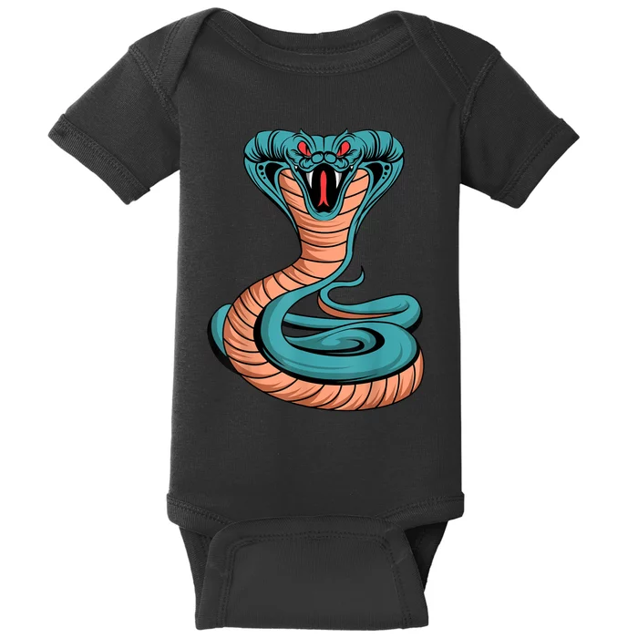 Cobra King Venomous Snake Poisonous Reptile Lover Baby Bodysuit