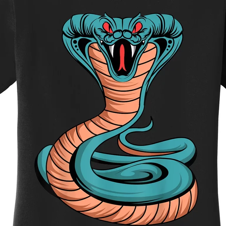 Cobra King Venomous Snake Poisonous Reptile Lover Women's T-Shirt