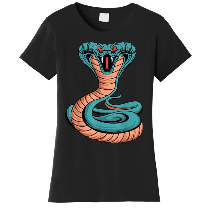 Cobra King Venomous Snake Poisonous Reptile Lover Women's T-Shirt