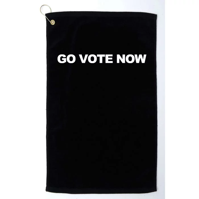 Charlie Kirk Wearing Go Vote Now Platinum Collection Golf Towel