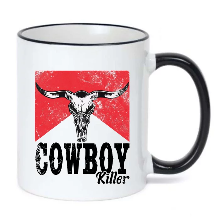 Cowboy Killer Western Cowgirl Cowboy Killers Bull Horn Black Color Changing Mug