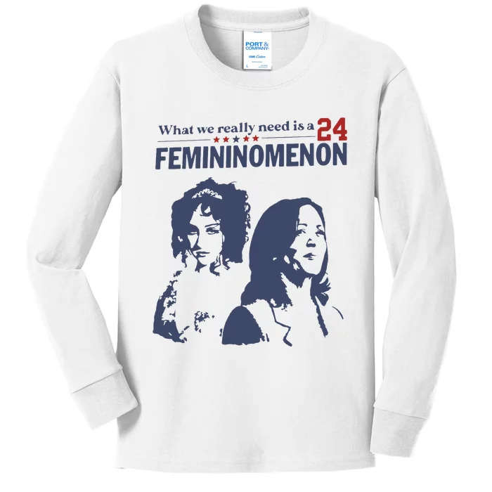 Chappell Kamala What We Really Need Is A Femininomenon Kids Long Sleeve Shirt