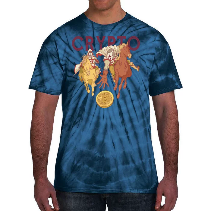 Crypto Knight Warrior Bitcoin Tie-Dye T-Shirt