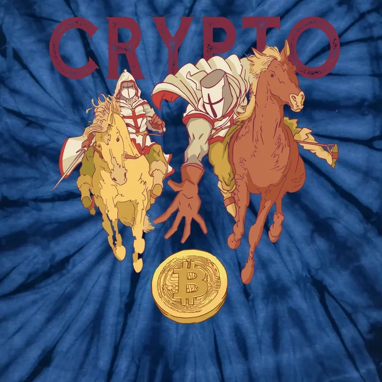 Crypto Knight Warrior Bitcoin Tie-Dye T-Shirt