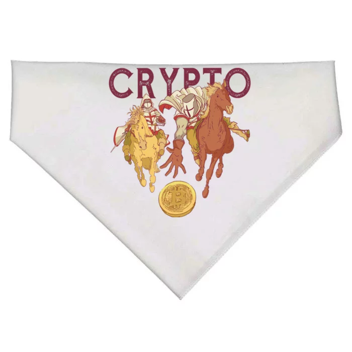 Crypto Knight Warrior Bitcoin USA-Made Doggie Bandana