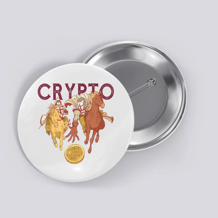 Crypto Knight Warrior Bitcoin Button