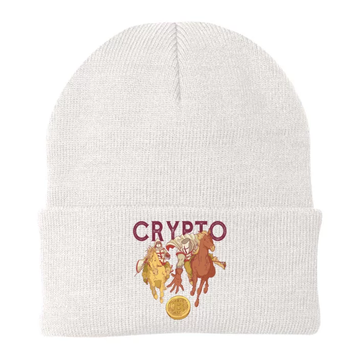 Crypto Knight Warrior Bitcoin Knit Cap Winter Beanie