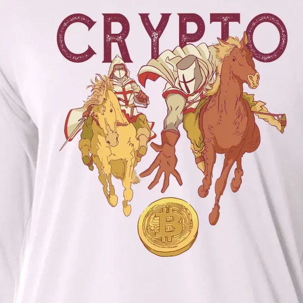 Crypto Knight Warrior Bitcoin Cooling Performance Long Sleeve Crew