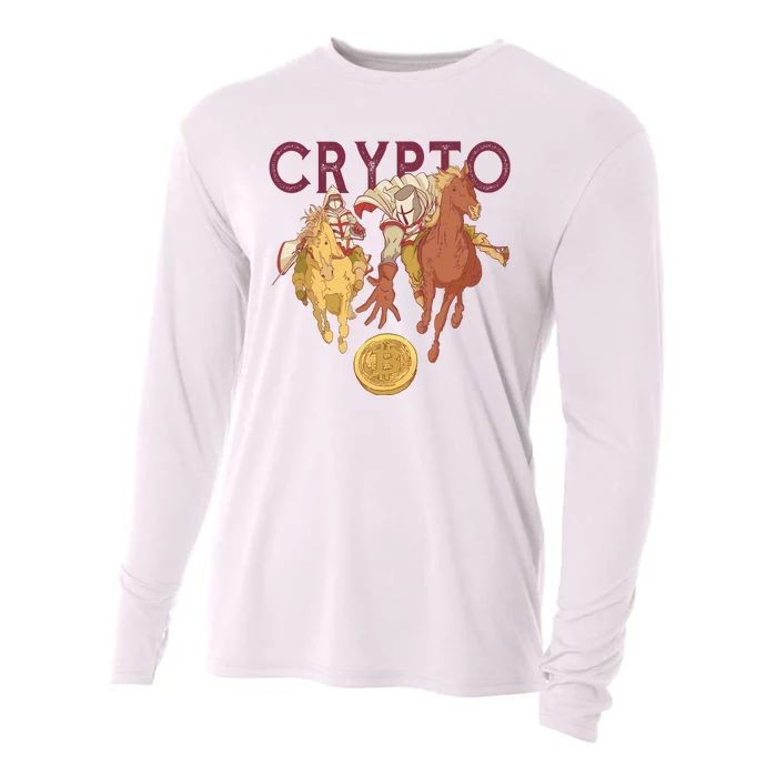 Crypto Knight Warrior Bitcoin Cooling Performance Long Sleeve Crew