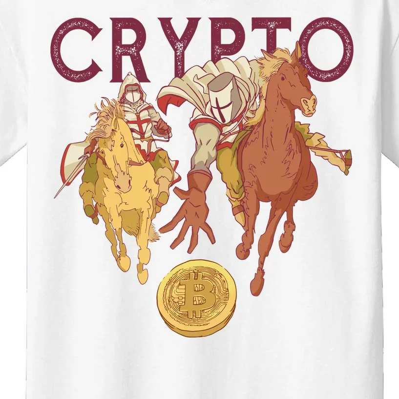 Crypto Knight Warrior Bitcoin Kids T-Shirt