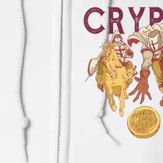 Crypto Knight Warrior Bitcoin Full Zip Hoodie