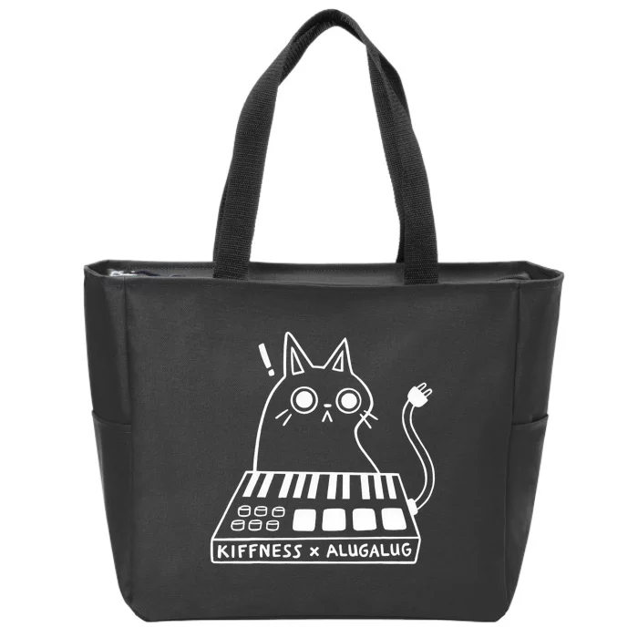 Cat Kiffness X Alugalug Zip Tote Bag