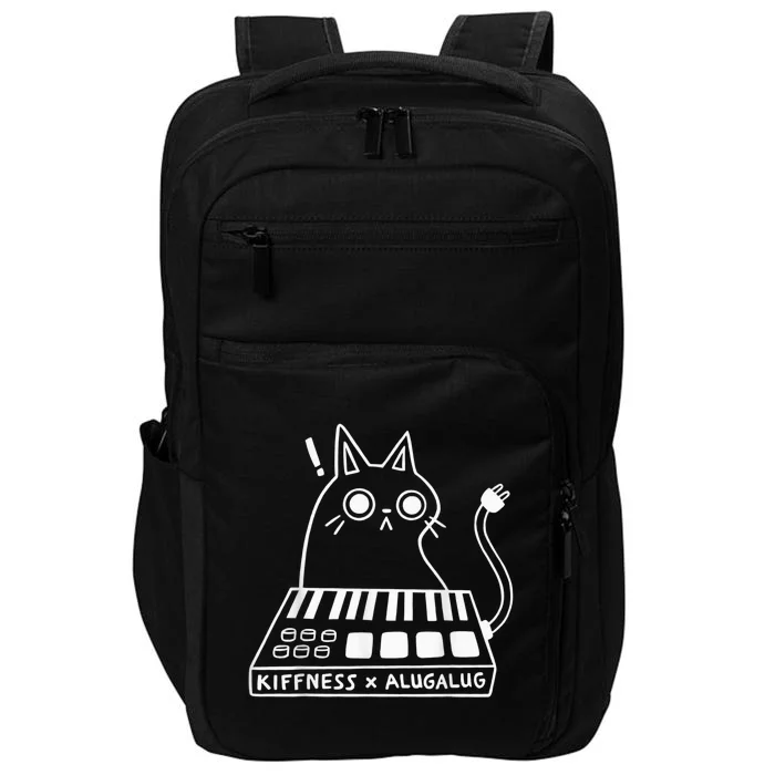 Cat Kiffness X Alugalug Funny Cat For Cat Lover Impact Tech Backpack