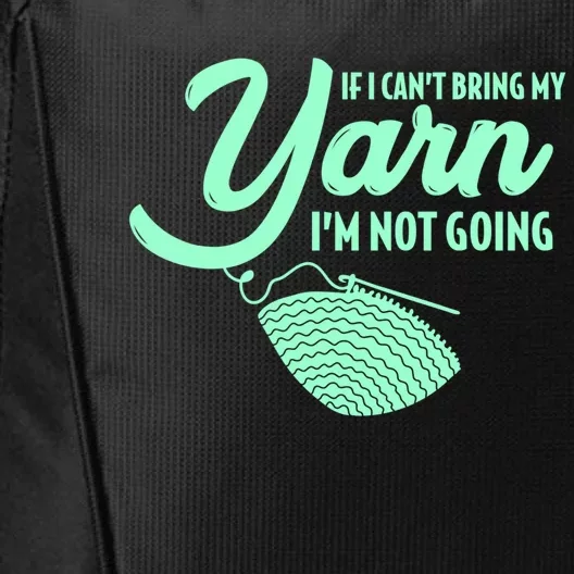 Crocheting Knitting Yarn Gift City Backpack