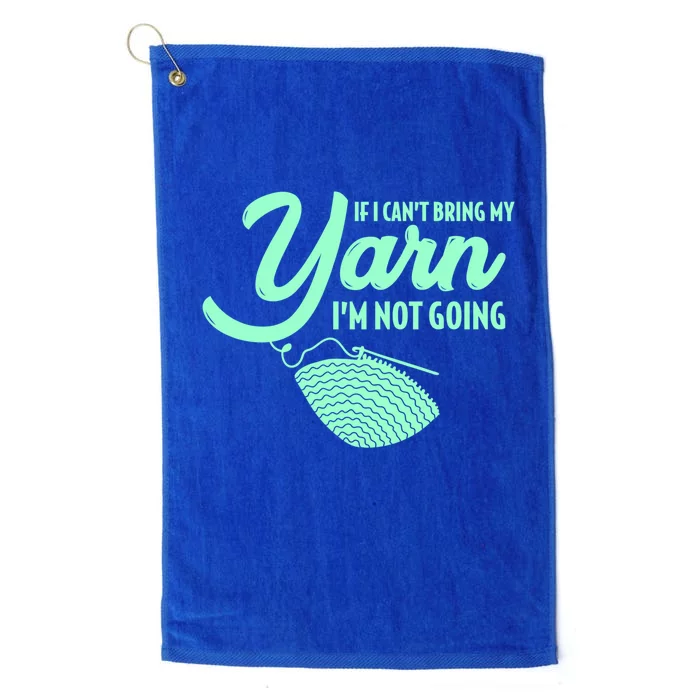 Crocheting Knitting Yarn Gift Platinum Collection Golf Towel